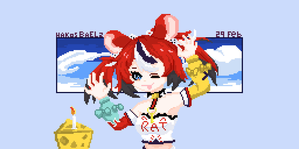 Hakos Balez 2022 Birthday Fanart Pixel Illustration